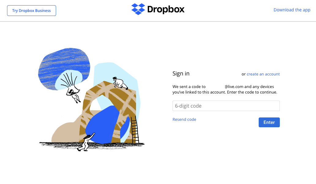 Please enter a 6-digit code sent to your email